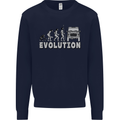 4X4 Evolution Off Road Roading Funny Kids Sweatshirt Jumper Navy Blue