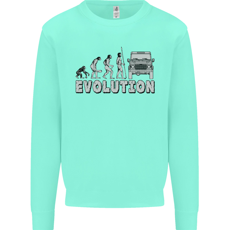 4X4 Evolution Off Road Roading Funny Kids Sweatshirt Jumper Peppermint