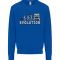 4X4 Evolution Off Road Roading Funny Kids Sweatshirt Jumper Royal Blue