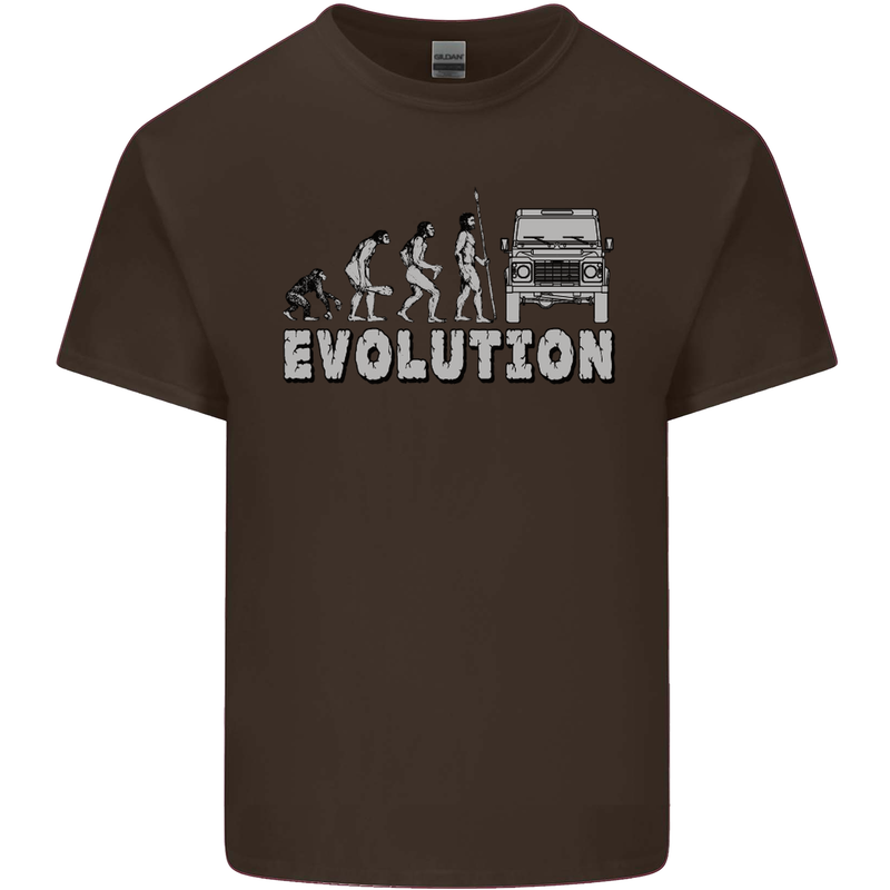 4X4 Evolution Off Road Roading Funny Kids T-Shirt Childrens Chocolate