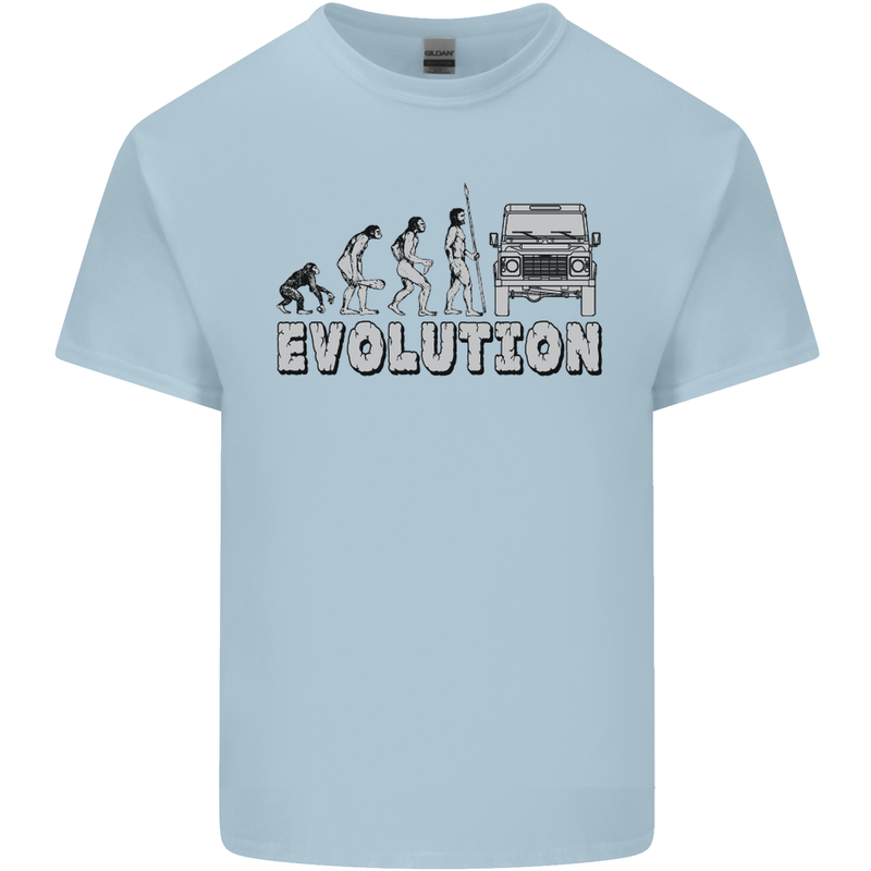 4X4 Evolution Off Road Roading Funny Kids T-Shirt Childrens Light Blue