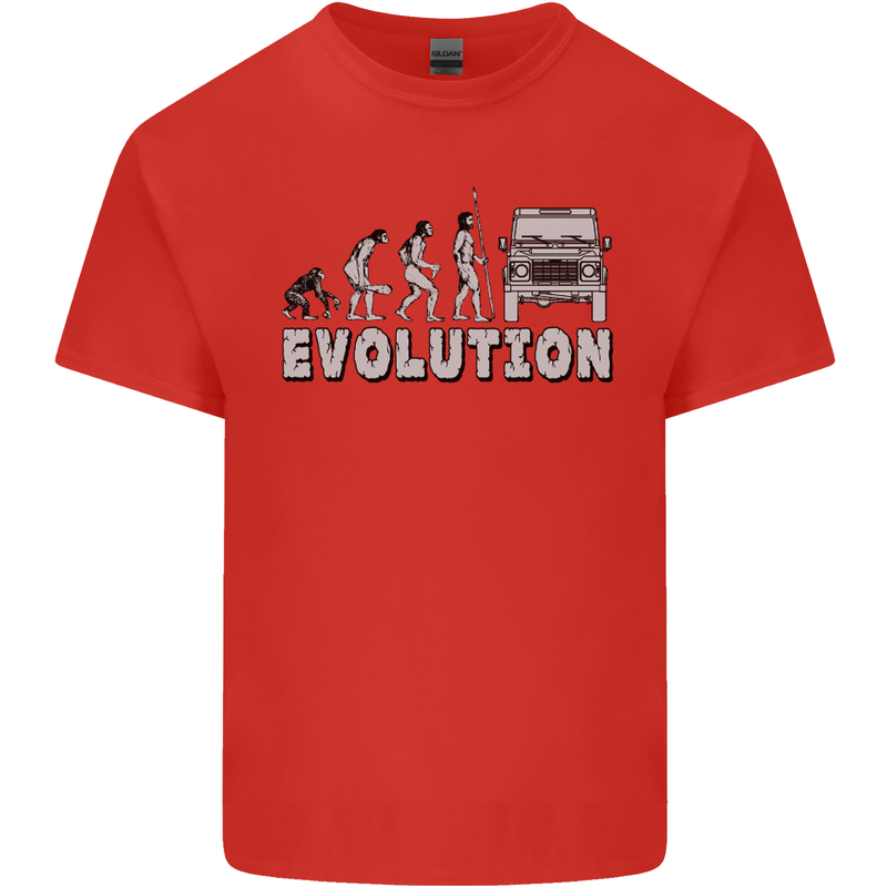 4X4 Evolution Off Road Roading Funny Kids T-Shirt Childrens Red