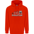 4X4 Evolution Off Road Roading Funny Mens 80% Cotton Hoodie Bright Red