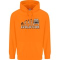 4X4 Evolution Off Road Roading Funny Mens 80% Cotton Hoodie Orange