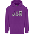 4X4 Evolution Off Road Roading Funny Mens 80% Cotton Hoodie Purple