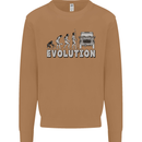 4X4 Evolution Off Road Roading Funny Mens Sweatshirt Jumper Caramel Latte