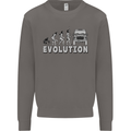 4X4 Evolution Off Road Roading Funny Mens Sweatshirt Jumper Charcoal