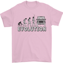 4X4 Evolution Off Road Roading Funny Mens T-Shirt Cotton Gildan Light Pink