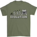 4X4 Evolution Off Road Roading Funny Mens T-Shirt Cotton Gildan Military Green