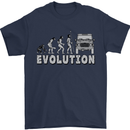 4X4 Evolution Off Road Roading Funny Mens T-Shirt Cotton Gildan Navy Blue