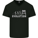 4X4 Evolution Off Road Roading Funny Mens V-Neck Cotton T-Shirt Black
