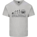 4X4 Evolution Off Road Roading Funny Mens V-Neck Cotton T-Shirt Sports Grey