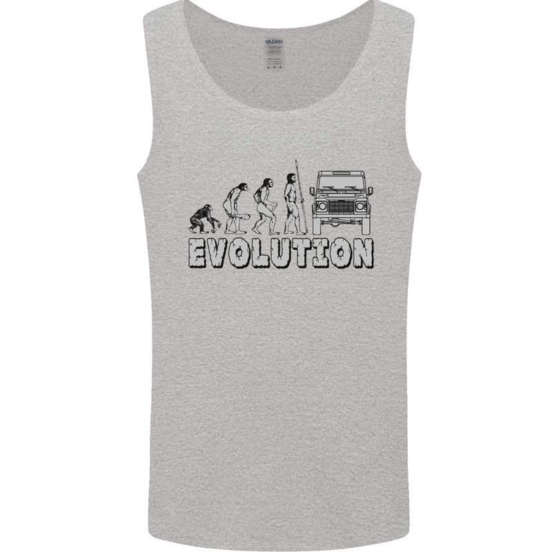 4X4 Evolution Off Road Roading Funny Mens Vest Tank Top Sports Grey