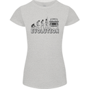 4X4 Evolution Off Road Roading Funny Womens Petite Cut T-Shirt Sports Grey