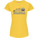 4X4 Evolution Off Road Roading Funny Womens Petite Cut T-Shirt Yellow