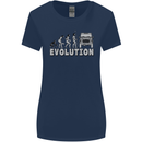 4X4 Evolution Off Road Roading Funny Womens Wider Cut T-Shirt Navy Blue