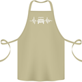 4X4 Heart Beat Pulse Off Road Roading Cotton Apron 100% Organic Khaki