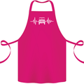 4X4 Heart Beat Pulse Off Road Roading Cotton Apron 100% Organic Pink