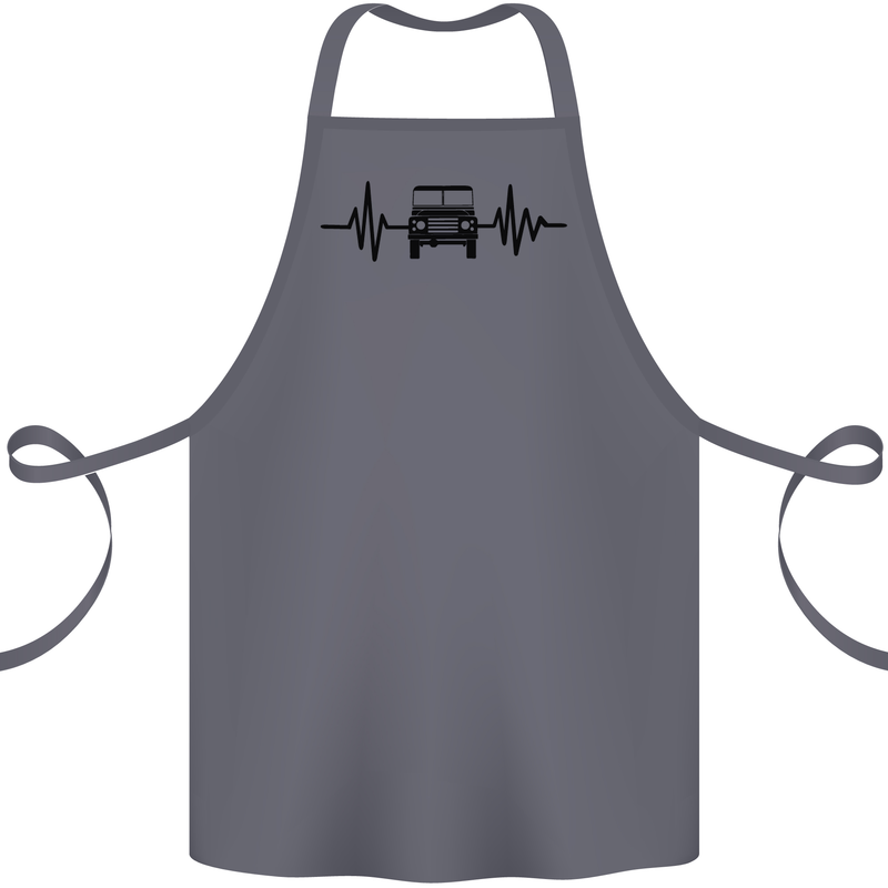4X4 Heart Beat Pulse Off Road Roading Cotton Apron 100% Organic Steel