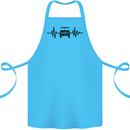 4X4 Heart Beat Pulse Off Road Roading Cotton Apron 100% Organic Turquoise
