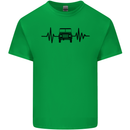 4X4 Heart Beat Pulse Off Road Roading Kids T-Shirt Childrens Irish Green