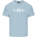 4X4 Heart Beat Pulse Off Road Roading Kids T-Shirt Childrens Light Blue
