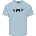 4X4 Heart Beat Pulse Off Road Roading Kids T-Shirt Childrens Light Blue