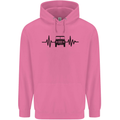 4X4 Heart Beat Pulse Off Road Roading Mens 80% Cotton Hoodie Azelea