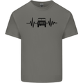 4X4 Heart Beat Pulse Off Road Roading Mens Cotton T-Shirt Tee Top Charcoal