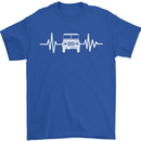 4X4 Heart Beat Pulse Off Road Roading Mens T-Shirt Cotton Gildan Royal Blue