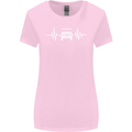 4X4 Heart Beat Pulse Off Road Roading Womens Wider Cut T-Shirt Light Pink