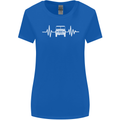4X4 Heart Beat Pulse Off Road Roading Womens Wider Cut T-Shirt Royal Blue