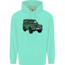 4X4 Off Road Roading 4 Wheel Drive Childrens Kids Hoodie Peppermint