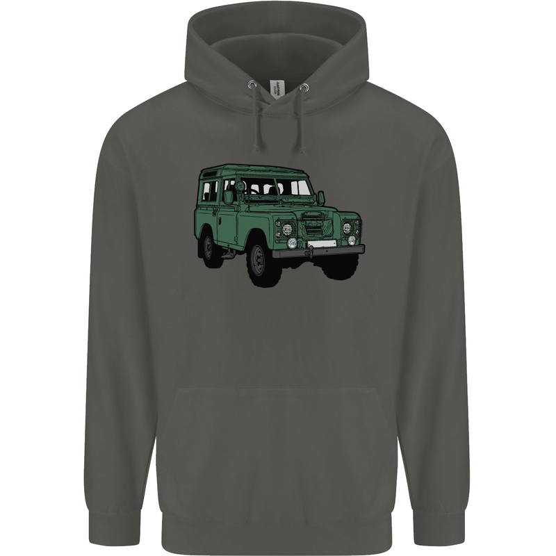 4X4 Off Road Roading 4 Wheel Drive Childrens Kids Hoodie Storm Grey