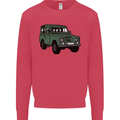 4X4 Off Road Roading 4 Wheel Drive Kids Sweatshirt Jumper Heliconia