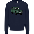 4X4 Off Road Roading 4 Wheel Drive Kids Sweatshirt Jumper Navy Blue