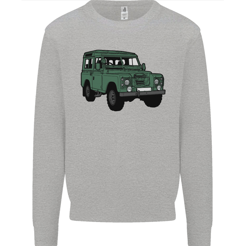 4X4 Off Road Roading 4 Wheel Drive Kids Sweatshirt Jumper Sports Grey
