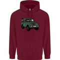 4X4 Off Road Roading 4 Wheel Drive Mens 80% Cotton Hoodie Maroon