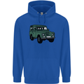 4X4 Off Road Roading 4 Wheel Drive Mens 80% Cotton Hoodie Royal Blue