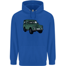 4X4 Off Road Roading 4 Wheel Drive Mens 80% Cotton Hoodie Royal Blue