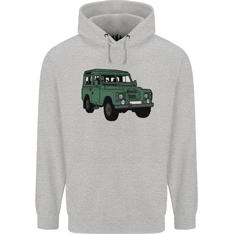 4X4 Off Road Roading 4 Wheel Drive Mens 80% Cotton Hoodie Sports Grey