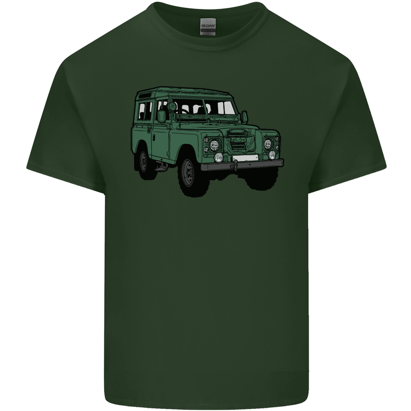 4X4 Off Road Roading 4 Wheel Drive Mens Cotton T-Shirt Tee Top Forest Green