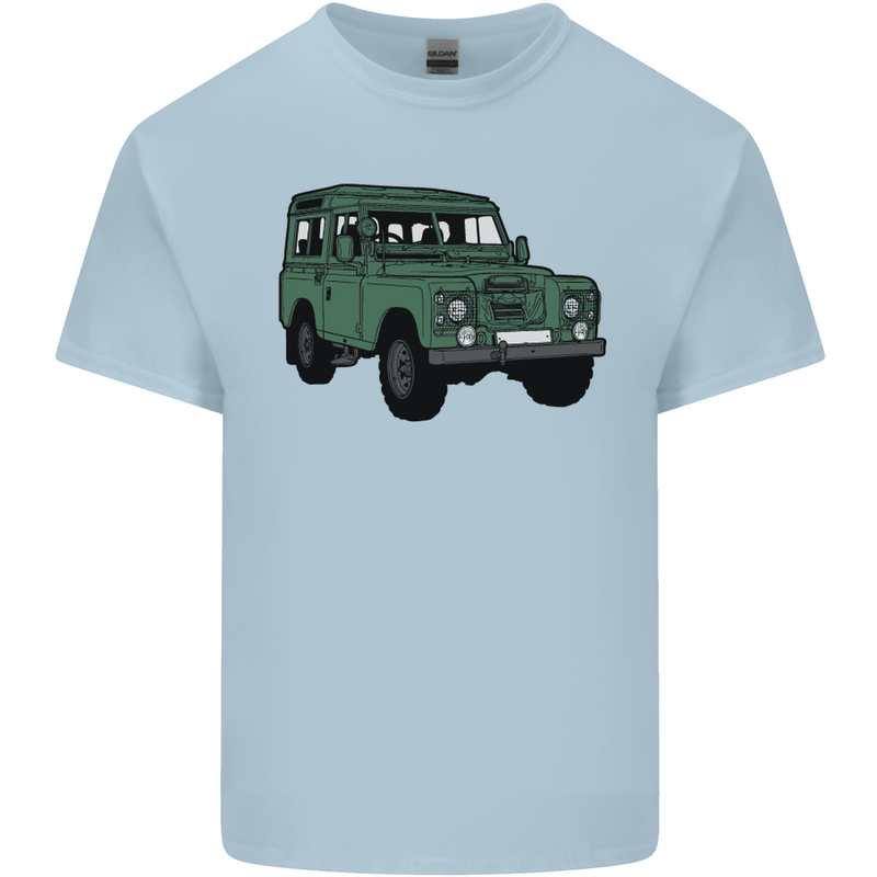 4X4 Off Road Roading 4 Wheel Drive Mens Cotton T-Shirt Tee Top Light Blue