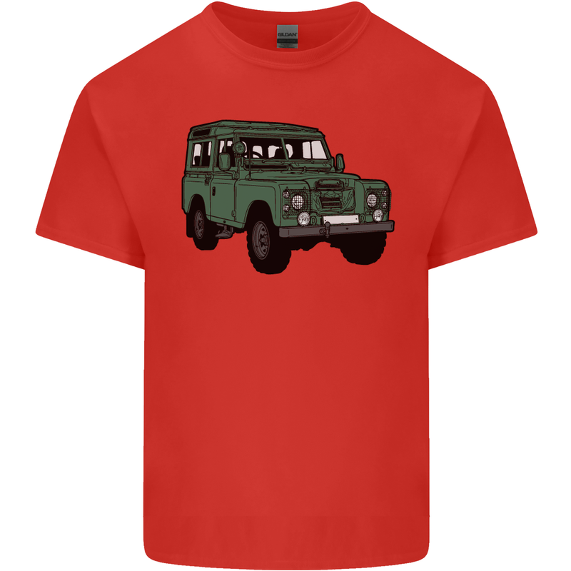 4X4 Off Road Roading 4 Wheel Drive Mens Cotton T-Shirt Tee Top Red