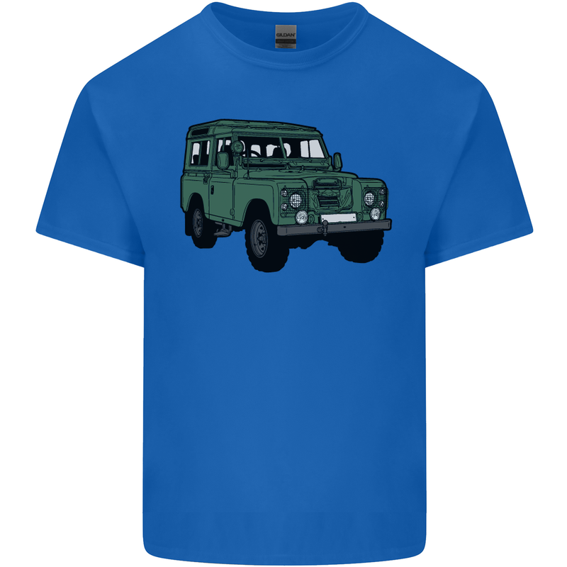 4X4 Off Road Roading 4 Wheel Drive Mens Cotton T-Shirt Tee Top Royal Blue