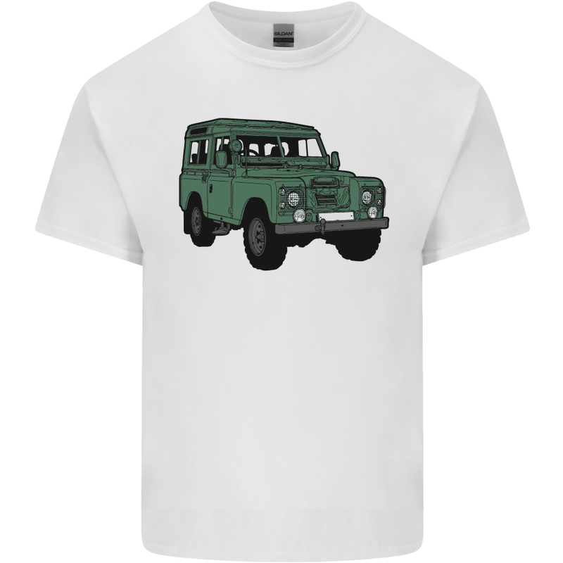 4X4 Off Road Roading 4 Wheel Drive Mens Cotton T-Shirt Tee Top White