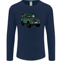 4X4 Off Road Roading 4 Wheel Drive Mens Long Sleeve T-Shirt Navy Blue