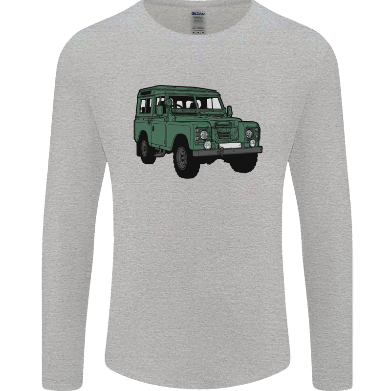 4X4 Off Road Roading 4 Wheel Drive Mens Long Sleeve T-Shirt Sports Grey