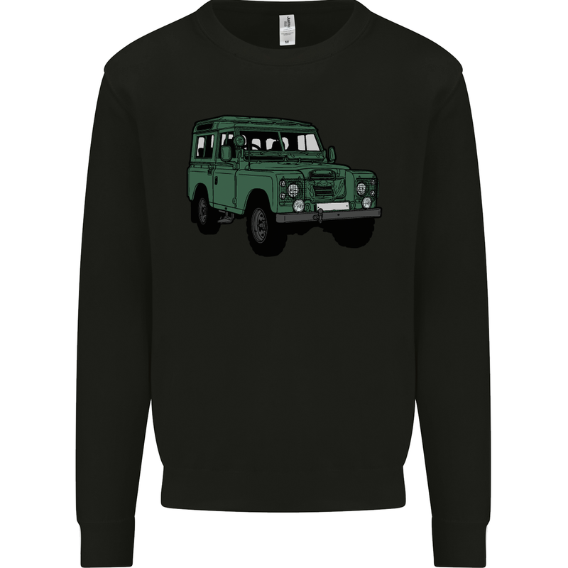 4X4 Off Road Roading 4 Wheel Drive Mens Sweatshirt Jumper Black