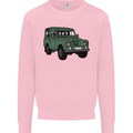 4X4 Off Road Roading 4 Wheel Drive Mens Sweatshirt Jumper Light Pink